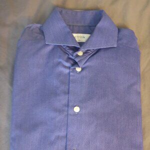 Mens Eton Slim- Fit Dress Shirt